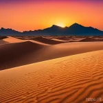 Home 19 카보베르데 보아비스타 사막 체험 - A breathtaking panoramic view of the Viana Desert in Boa Vista, Cape Verde, at a magical sunset hour...