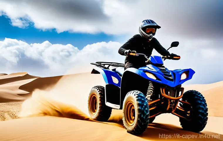 카보베르데 보아비스타 사막 체험 - A breathtaking panoramic view of the Viana Desert in Boa Vista, Cape Verde, at a magical sunset hour...